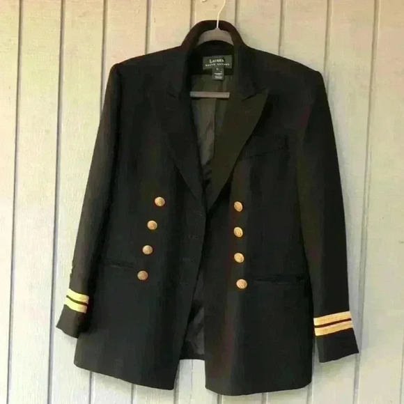 Ralph Lauren Vintage Military Blazer Size 8 - Picture 1 of 11